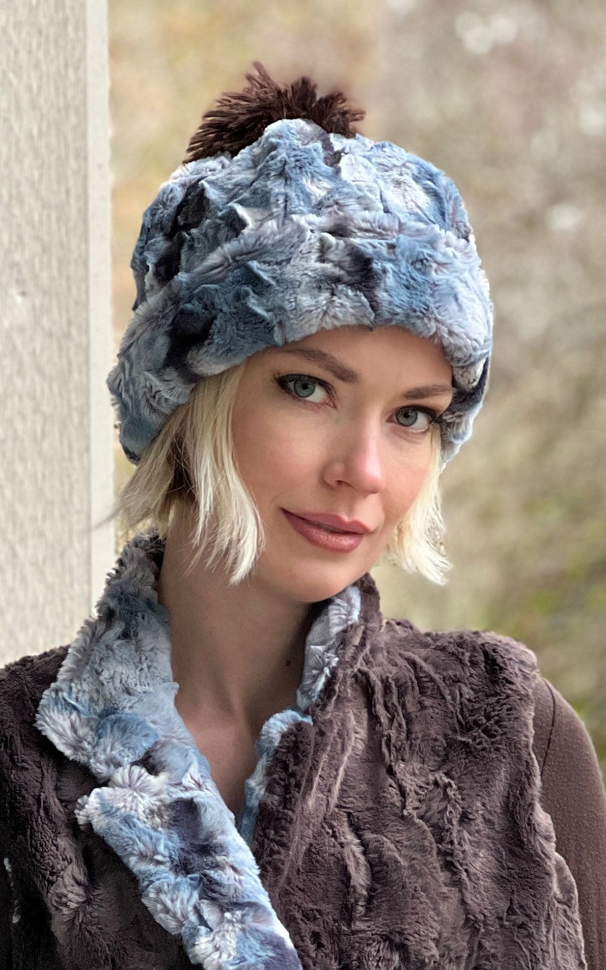 Beanie in Assorted Faux Furs handmade in the USA by Pandemonium Seattle