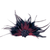 Black/Burgundy Feathers & Rosette