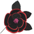 Black / Red Luster Velvet