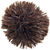 Large / Chocolate Faux Fur Pom