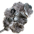 Gray / Silver Satin Bound Flower Cluster