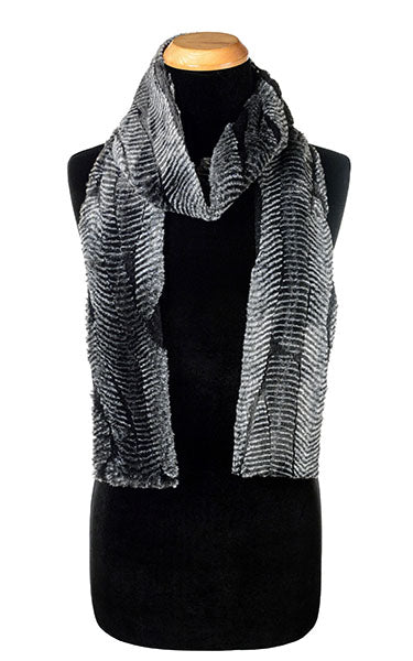 Classic Scarf - Luxury Faux Fur in Nightshade (Only Skinny Scarves left!)