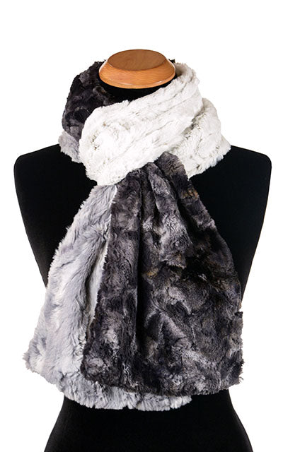 Color Block Scarf Assorted Faux Fur Combos Sold Out