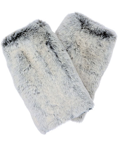 Men&#39;s Fingerless Gloves | Frosted Juniper Faux Fur | Handmade in the USA by Pandemonium Seattle