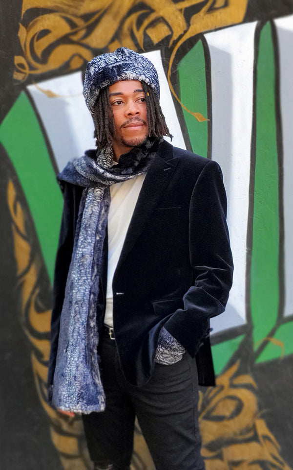 KASURI JACQUARD FOOTBALL SCARF .10 [ASH BLACK] – SUBLATIONS