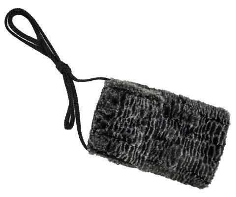 Cell Phone Case with Crossbody Cord | Rattlesnake Ridge Luxury Faux Fur | Handmade in the USA by Pandemonium Seattle