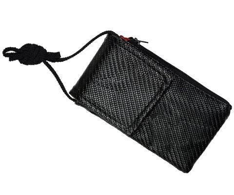 Cell Phone Case with Crossbody Cord | Black Wicker Basket Water Resistant Fabric | Handmade in the USA by Pandemonium Seattle