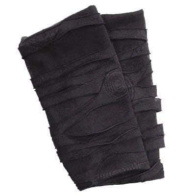 Fingerless Gloves, Short in Black Hole handmade in Seattle, WA USA by Pandemonium Millinery