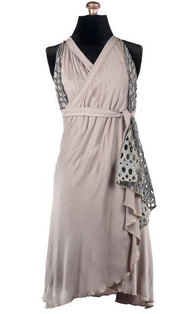 Multi-Wrap as a dress | Lunar Landing with Stardust Jersey Knit | Handmade by Pandemonium Millinery | Seattle WA USA