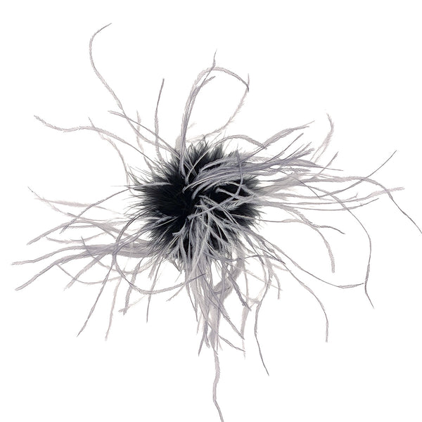 Ostrich Feather Brooches - Multi-Colored - Pandemonium Millinery