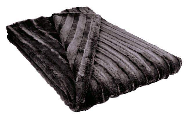 Pet / Dog Blanket - Minky Faux Fur in Black
