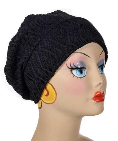 Sideview of Rowdie Hat in black Diamond by Pandemonium Seattle USA