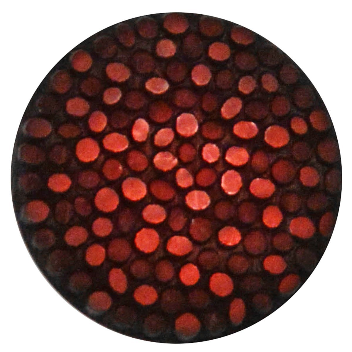 Italian Button | 1 1/2 Polyamide Speckled Button Red | Pandemonium Millinery | Seattle WA