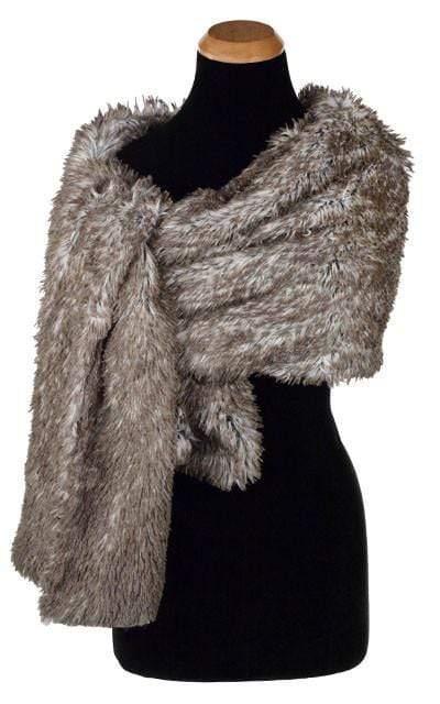 Stole | Arctic Fox Faux Fur | handmade in Seattle, WA by Pandemonium Millinery USA