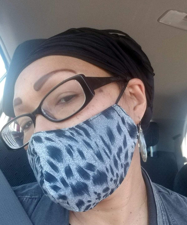 Cone Style Face Mask Pandemonium Millinery Faux Fur Boutique made in