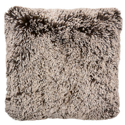 Pillow Sham Silver Tipped Fox Faux Fur in Brown Classic Dye Lots Limited Availability
