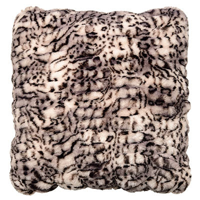 Pillow Sham - Royal Opulence in Snow Leopard Made in Seattle