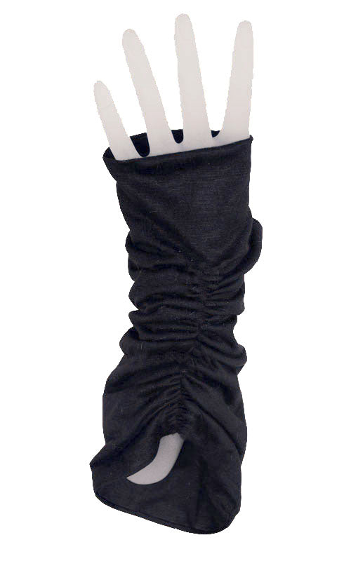 arm gloves black