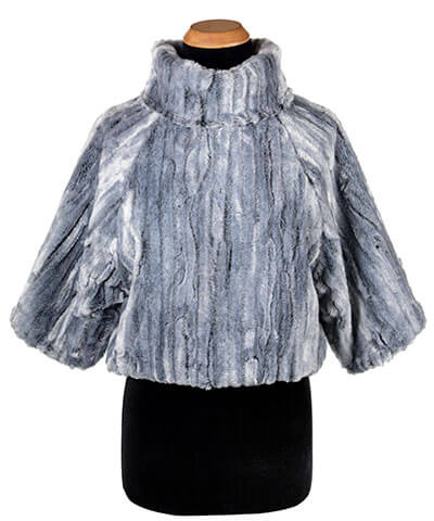 Faux fur ruffle discount sweater