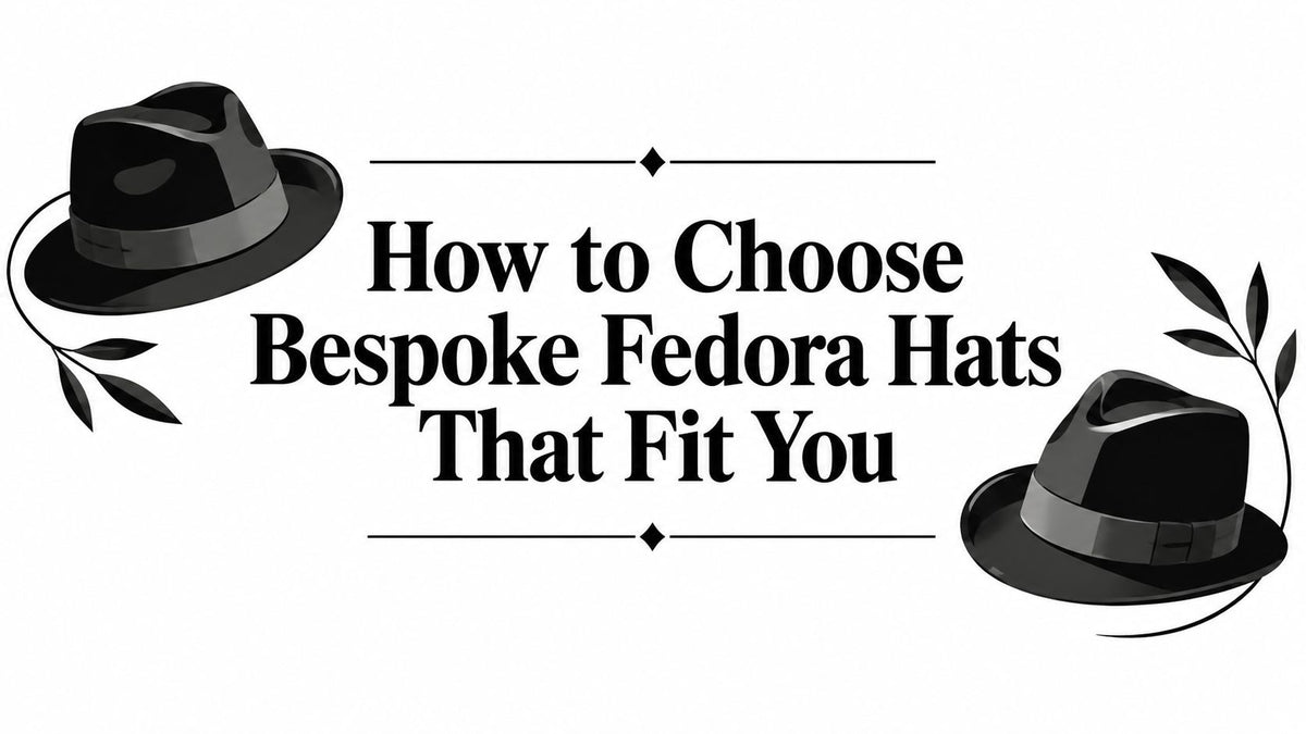 How to Choose Bespoke Fedora Hats That Fit You