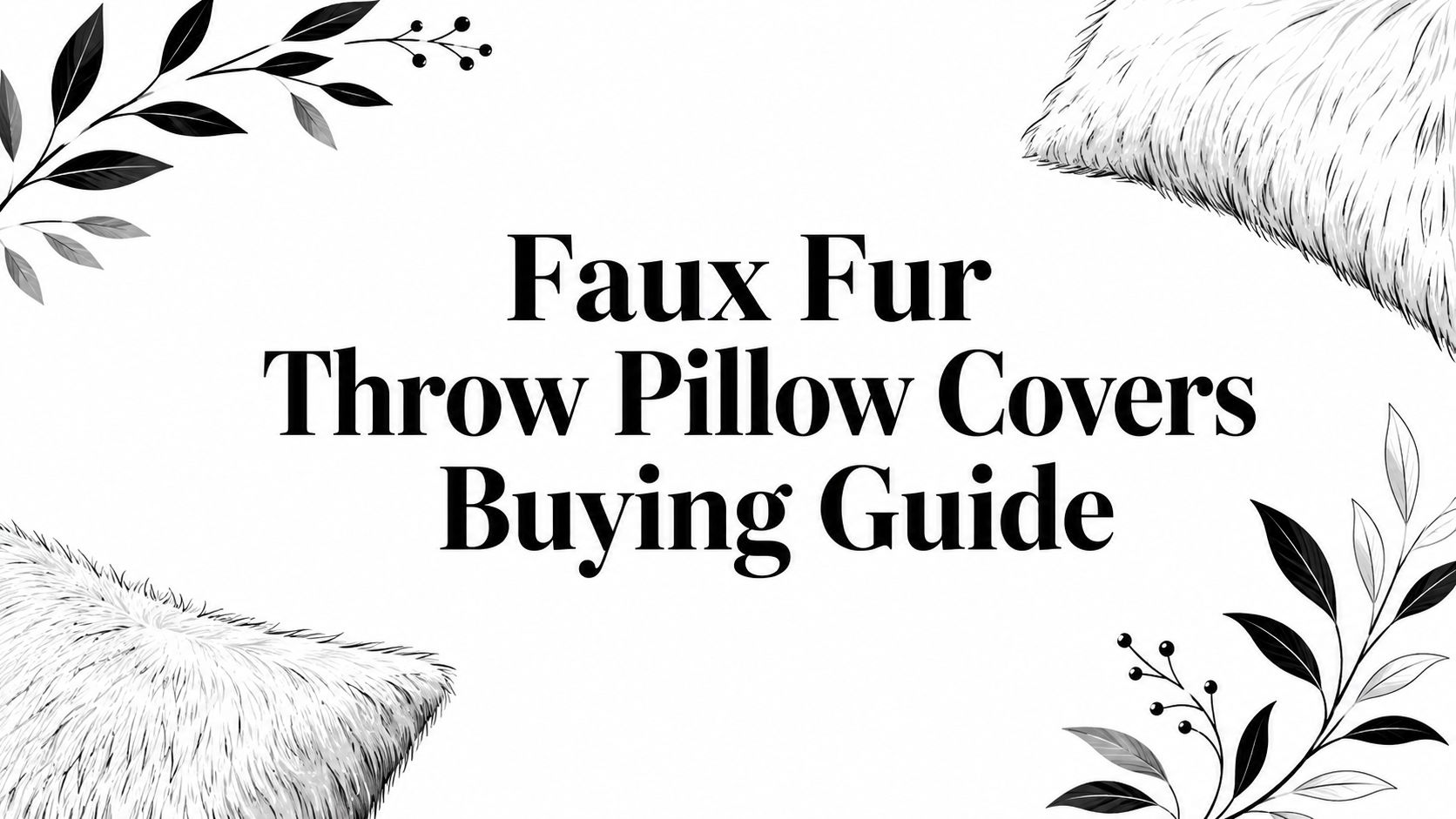 Faux Fur Throw Pillow Covers Buying Guide