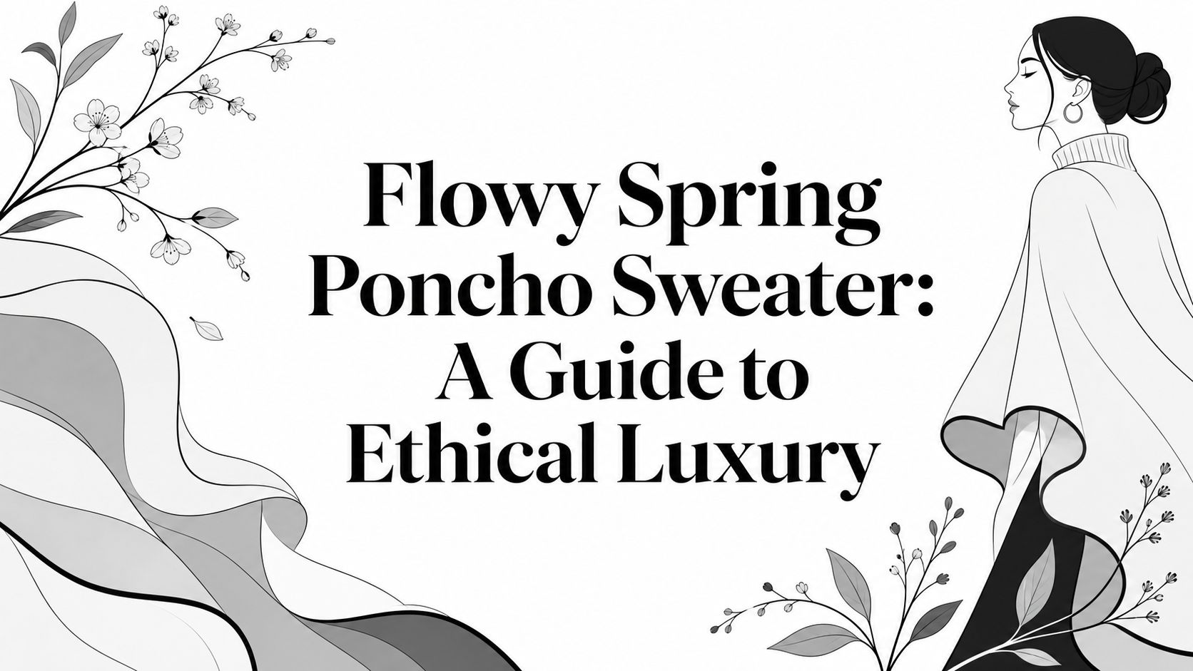 Flowy Spring Poncho Sweater: A Guide to Ethical Luxury