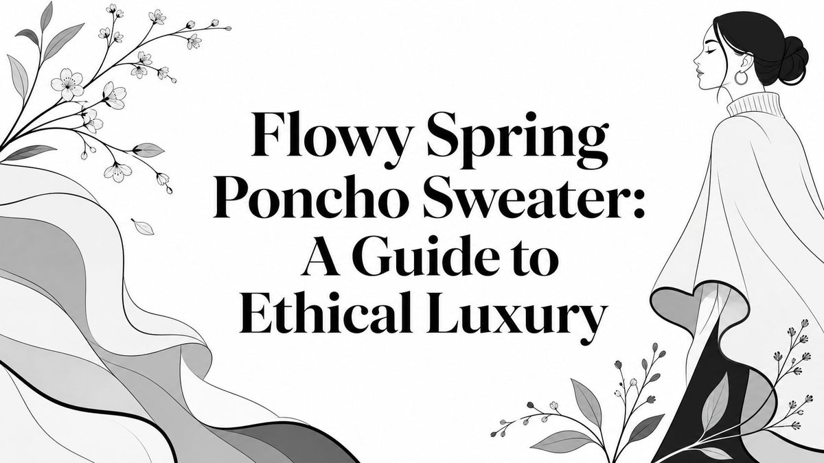 Flowy Spring Poncho Sweater: A Guide to Ethical Luxury