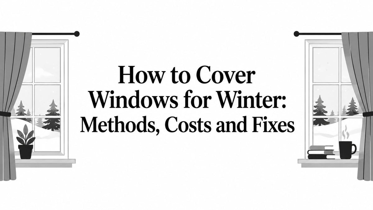 How to Cover Windows for Winter: Methods, Costs and Fixes