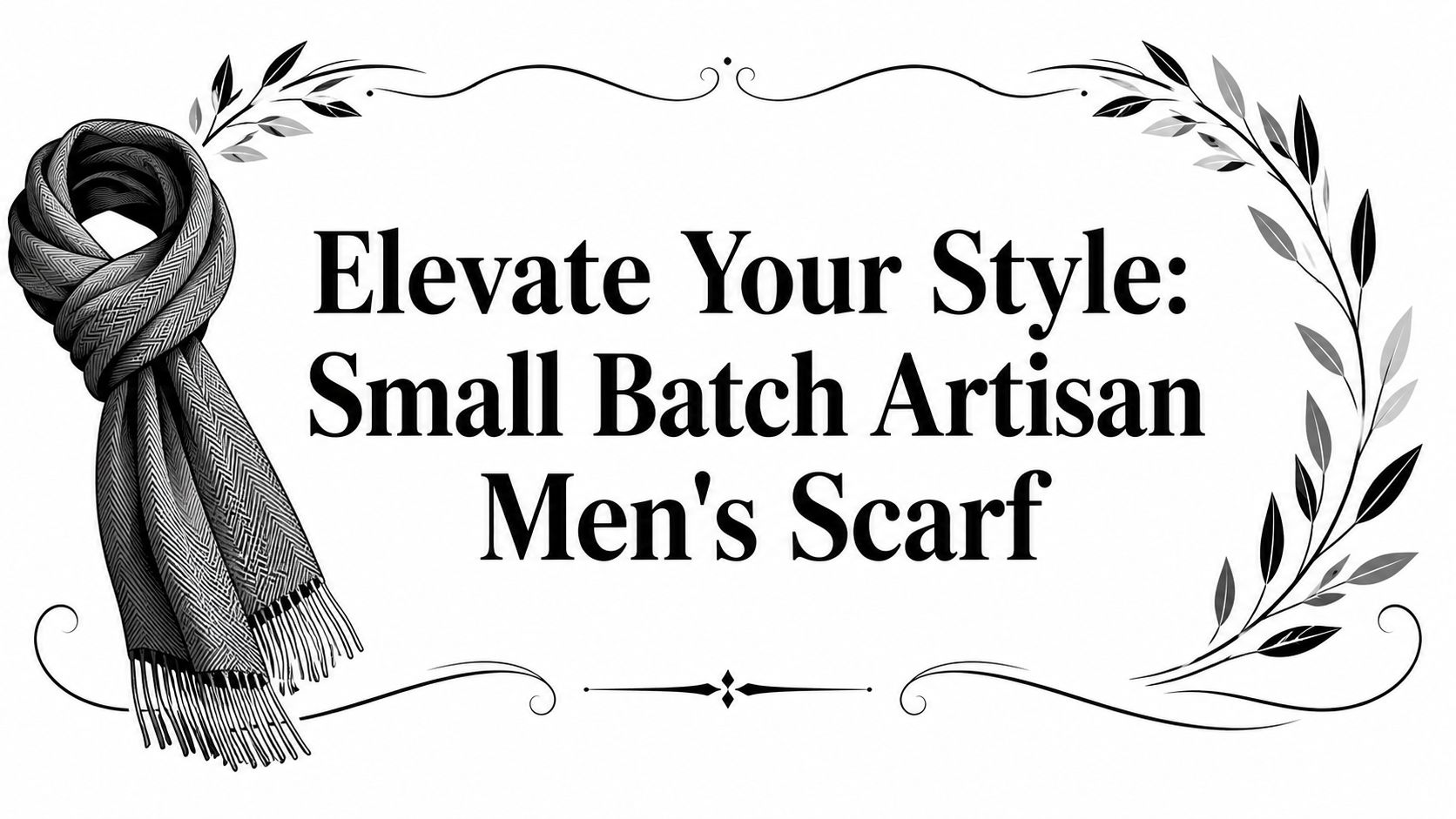 Elevate Your Style: Small Batch Artisan Men's Scarf