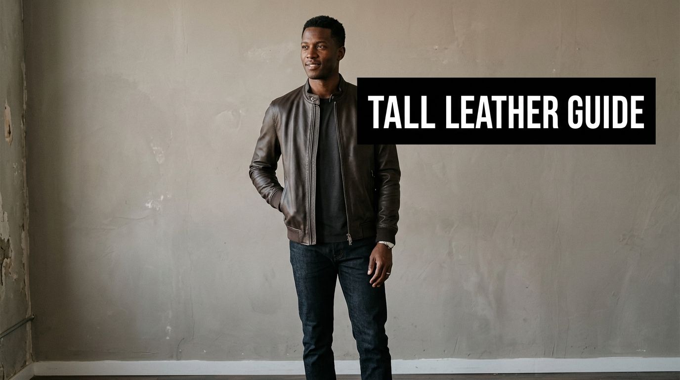 Your Perfect Tall Mens Leather Jacket: Fit & Style Guide