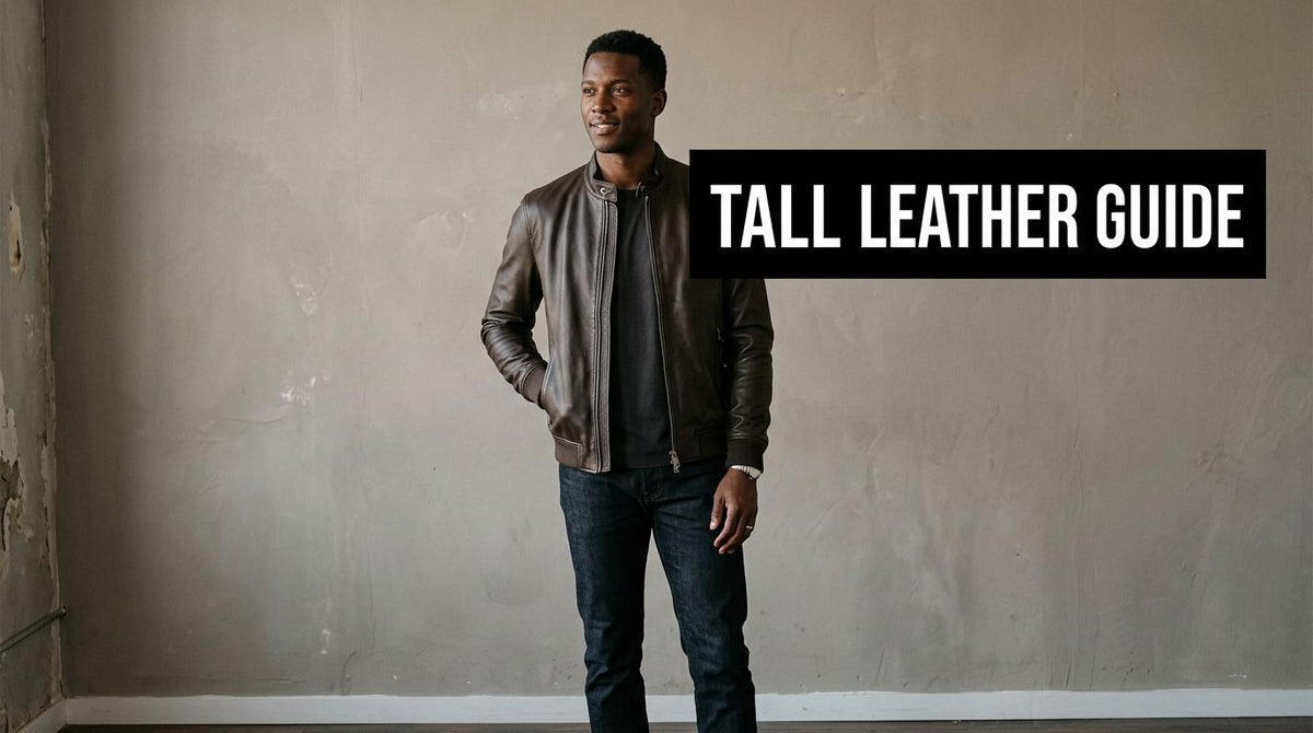 Your Perfect Tall Mens Leather Jacket: Fit & Style Guide