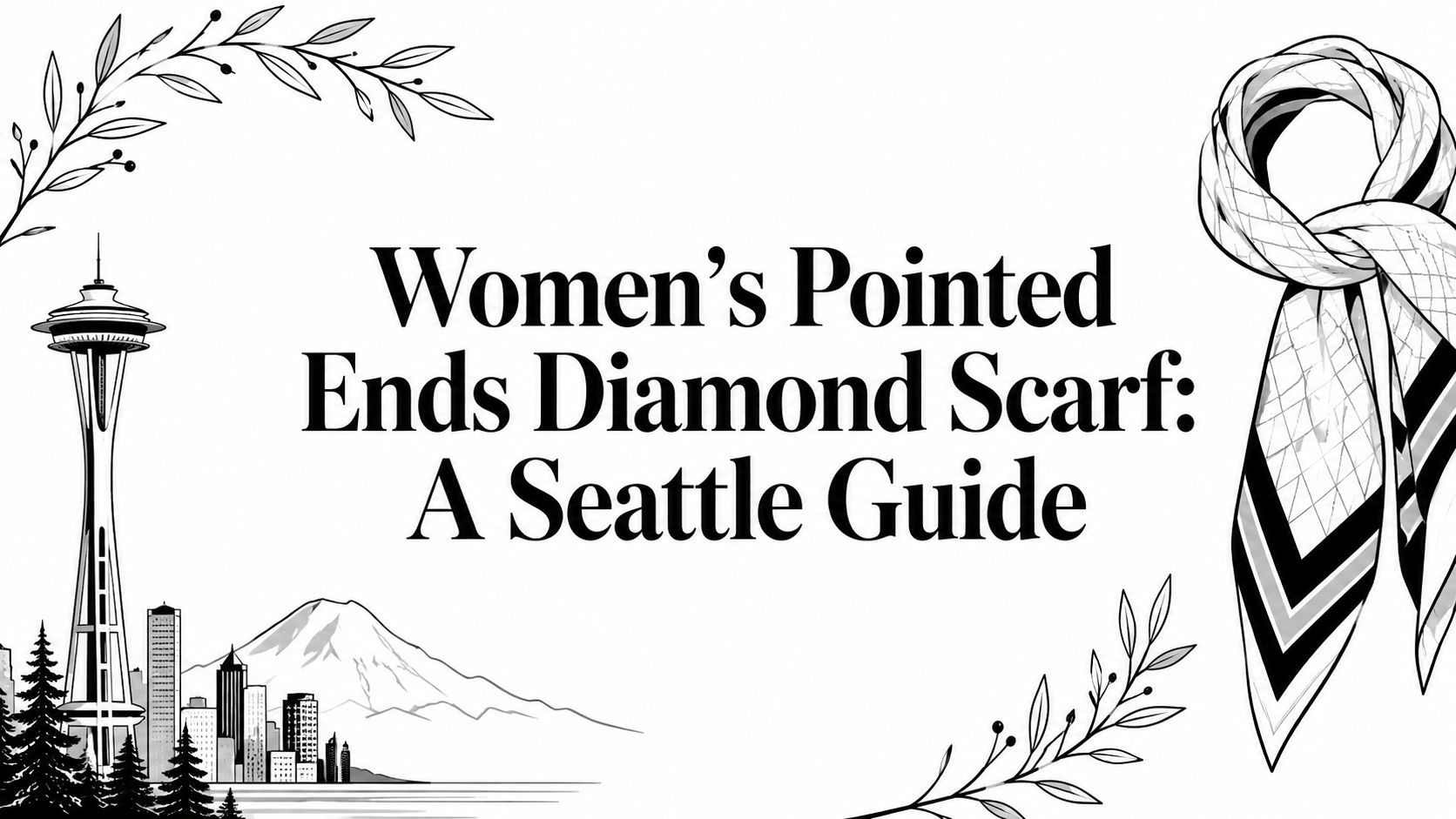 Women's Pointed Ends Diamond Scarf: A Seattle Guide