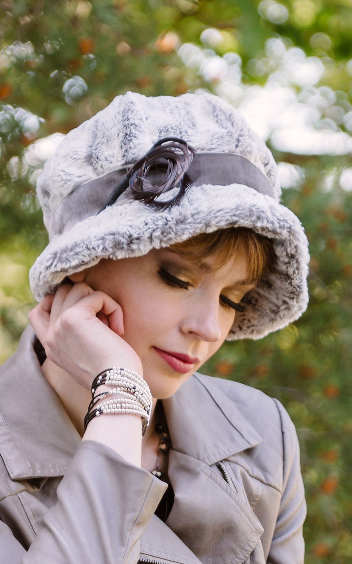 Grace Cloche Hats handmade in Seattle by Pandemonium Hats