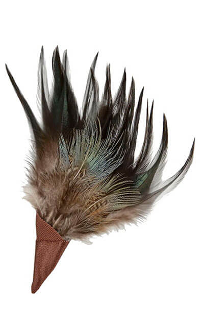 Feather Brooches