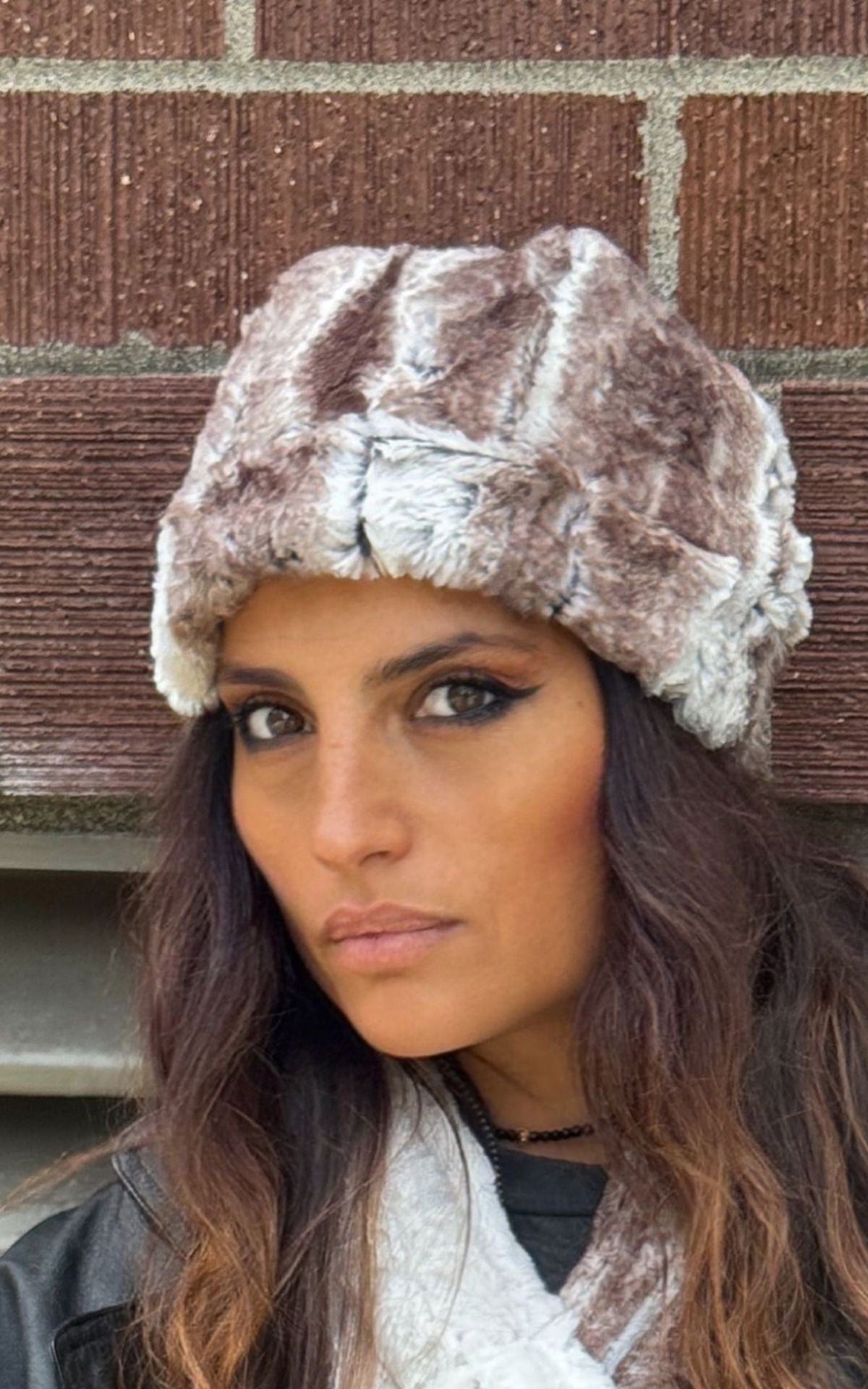Beanie in Assorted Faux Furs handmade in the USA by Pandemonium Seattle