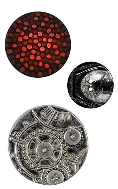 Large Decorative Button Collection | Handmade in Seattle WA | Pandemonium Millinery