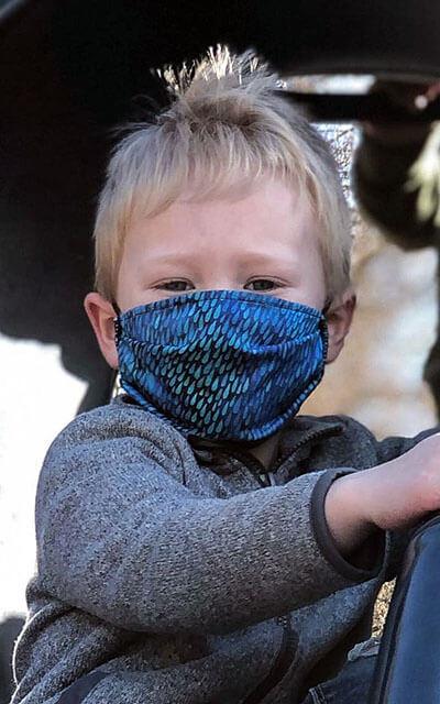 Face Mask Pleated - Seattle Rain by Pandemonium Hats