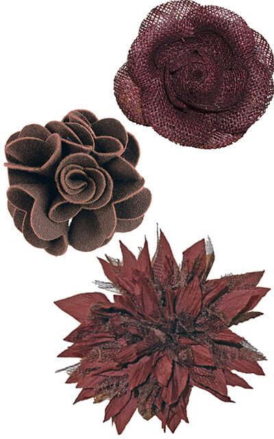Women’s Hat Trims Collection of Flowers | Handmade in Seattle WA | Pandemonium Millinery