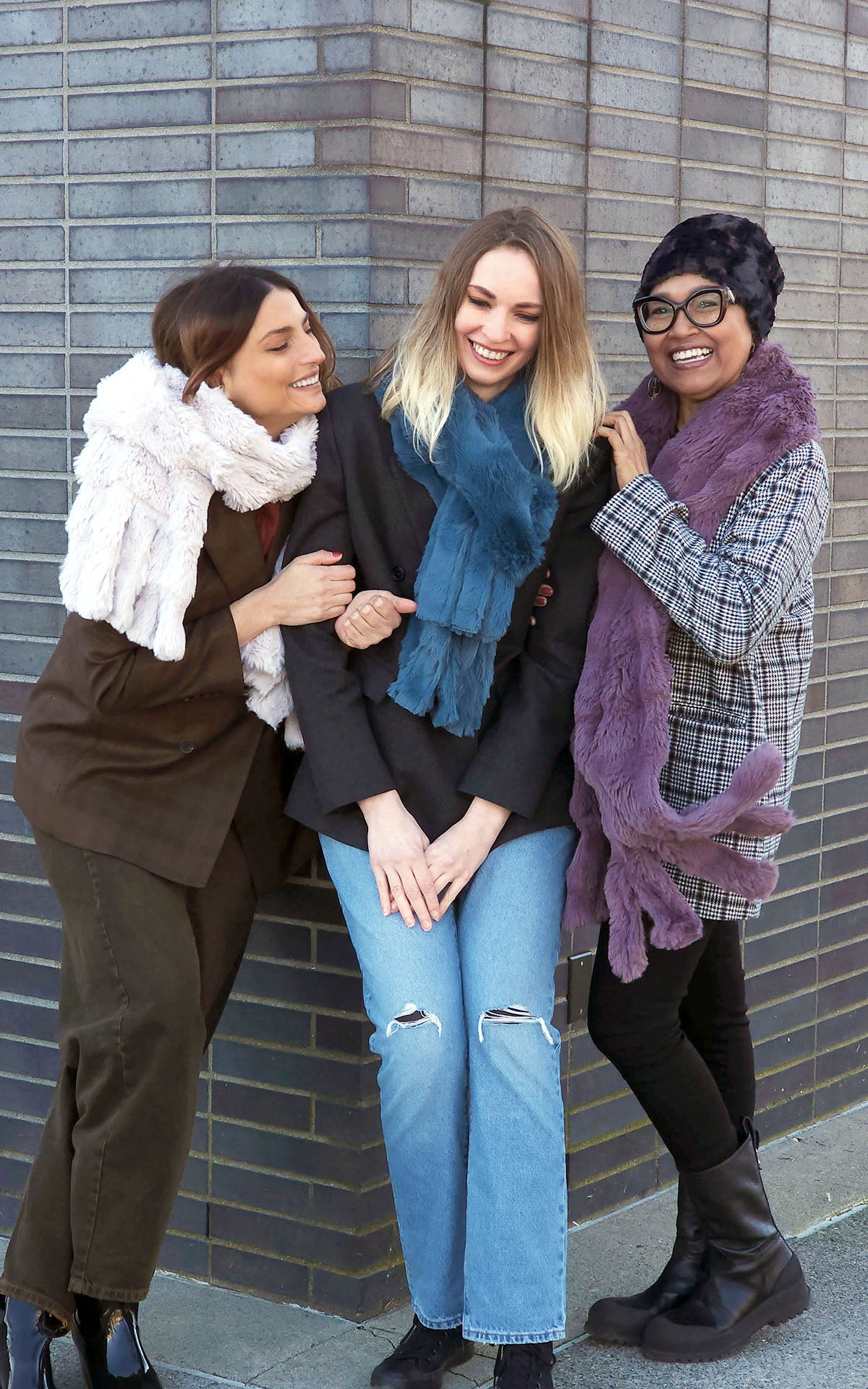 Fringe Scarf Collection | Enchanted Dreams Faux Fur | Handmade USA by Pandemonium Seattle