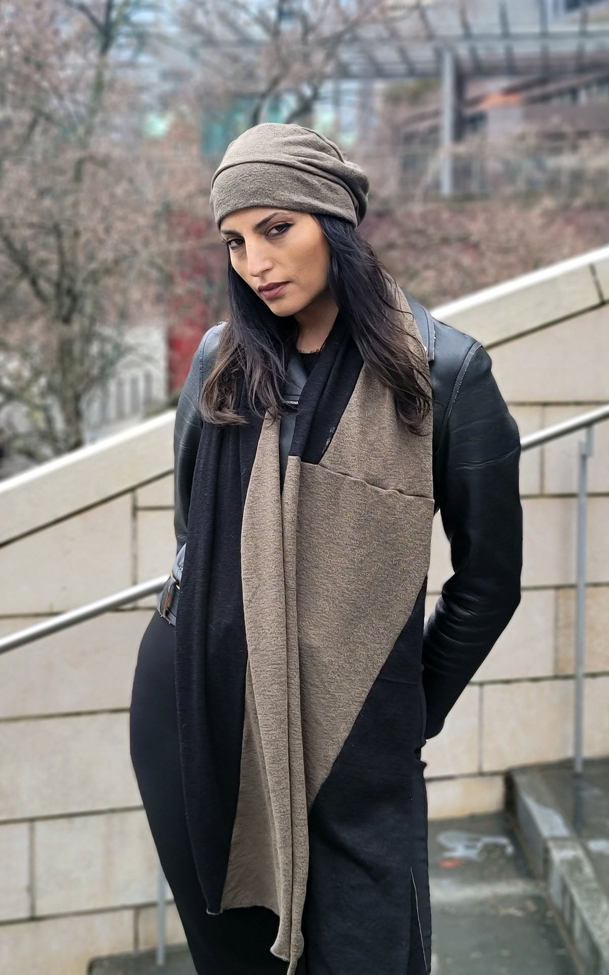 Motley Scarf from a Collection of Scarves Handmade by Pandemonium Seattle Scarf Collection