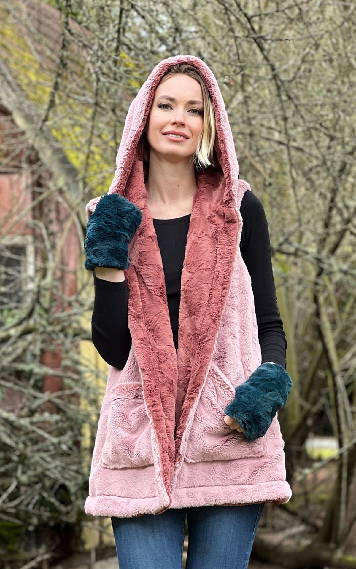 Women’s Hoody Vest Collection | Handmade in Seattle WA | Pandemonium Seattle