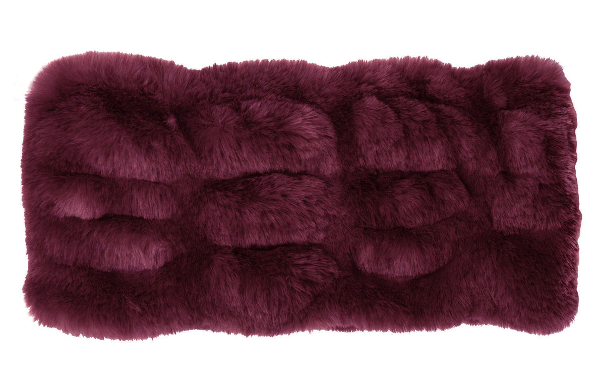 Ear/Neck Cozy Wide Royal Opulence In Merlot Made in Seattle Washington