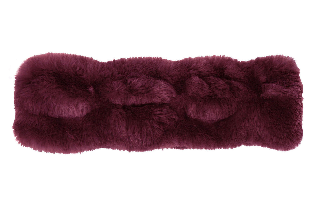 Ear/Neck Cozy Narrow Royal Opulence In Merlot  Handmade in Seattle