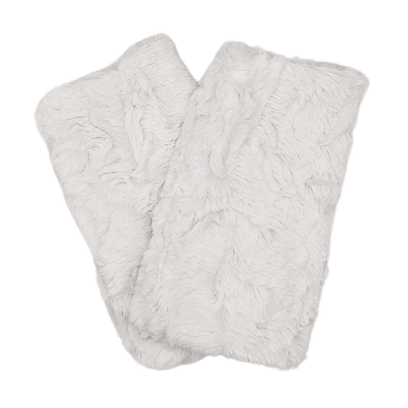 Men's Fingerless Gloves | Cuddly Faux Fur in Ivory | Handmade by Pandemonium Millinery Seattle, WA USA