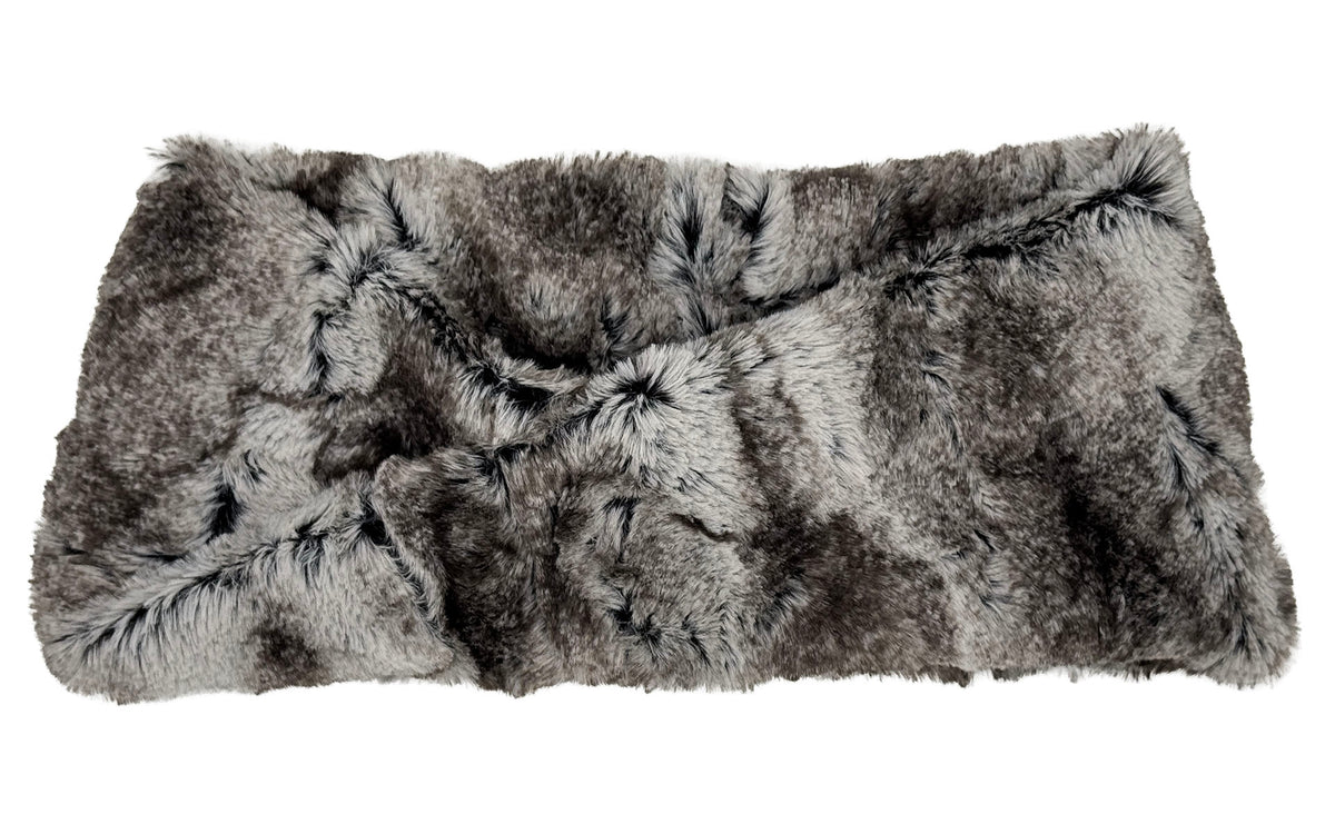 Headband in Classic Luxury Rock Steady Faux Fur. Made in Seattle, WA, USA by Pandemonium Seattle.