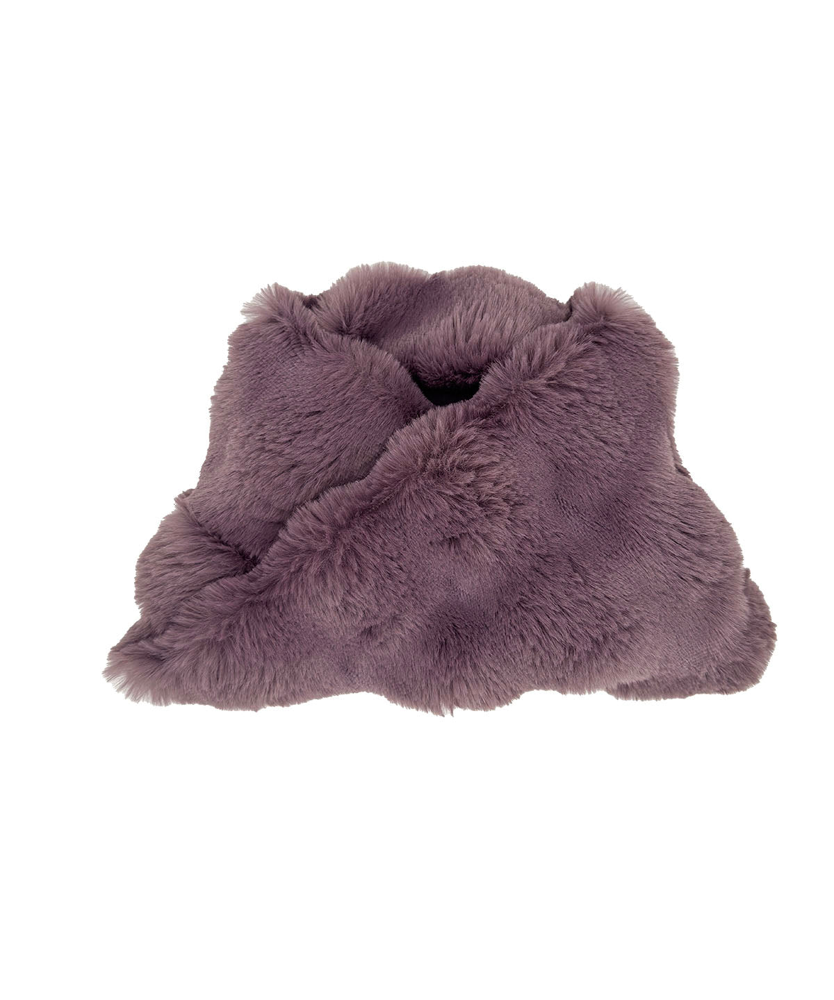A plush, warm Neck Warmer in Enchanted Dreams Sugar Plum. Made in Seattle, WA, USA by Pandemonium Seattle.