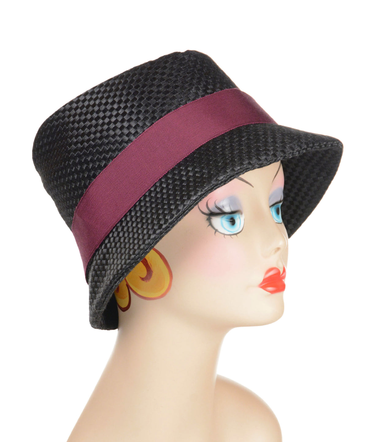 Olivia Fedora Hat Style - Interconnected in Black Upholstery (Only One Large Left!)