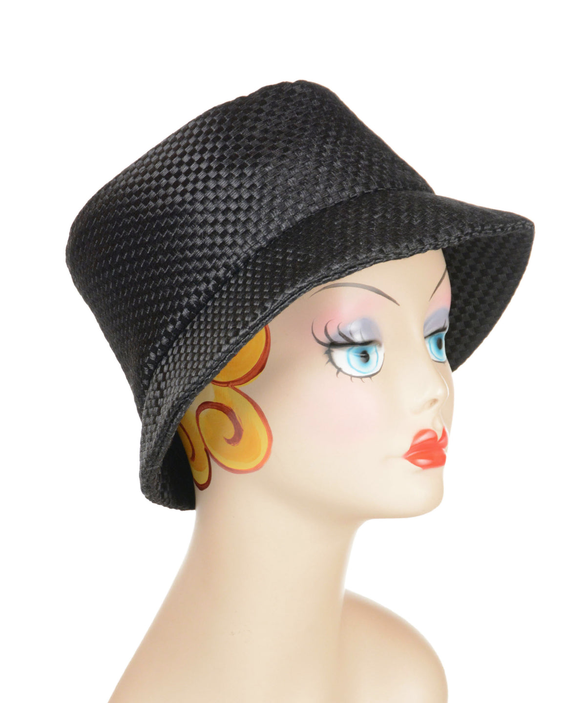 Olivia Fedora Hat Style - Interconnected in Black Upholstery (Only One Large Left!)