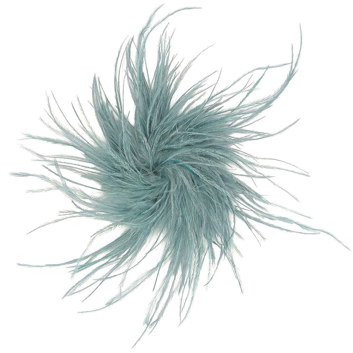 Ostrich Feather Brooch | Robin's Egg | Pandemonium Seattle