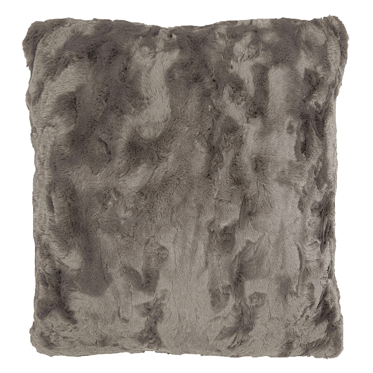 Pillow Sham in Cuddly Taupey Faux Fur. Made in Seattle, WA, USA by Pandemonium Seattle.